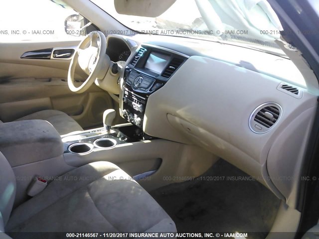 5N1AR2MN7EC715399 - 2014 NISSAN PATHFINDER S/SV/SL/PLATINUM 蓝色 照片 5