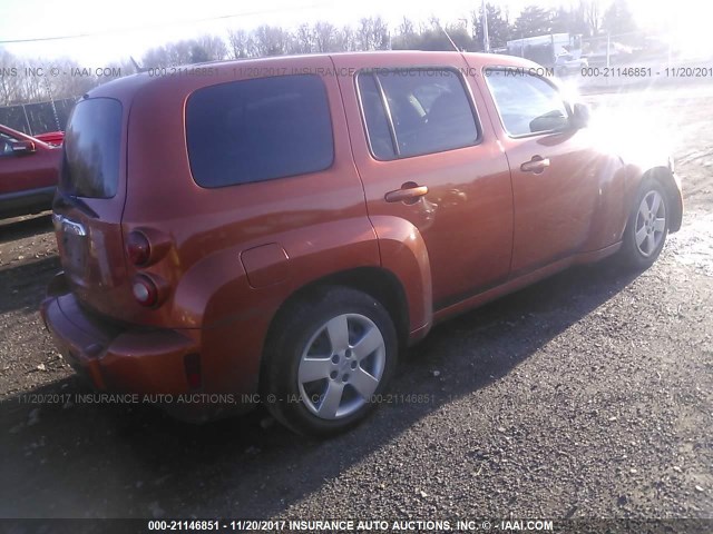 3GNDA13D18S630236 - 2008 CHEVROLET HHR LS ORANGE photo 4