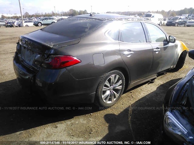 JN1AY1AR0CM580141 - 2012 INFINITI M56 X GRAY photo 4