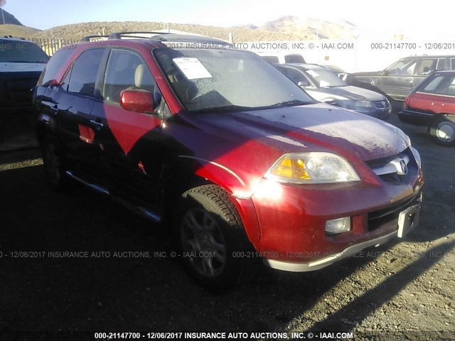 2HNYD18804H544968 - 2004 ACURA MDX TOURING RED photo 1