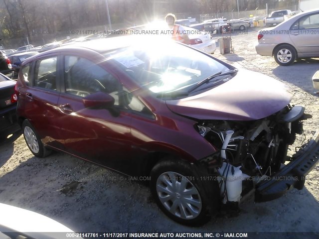 3N1CE2CP6FL353070 - 2015 NISSAN VERSA NOTE S/S PLUS/SV/SL/SR RED photo 1