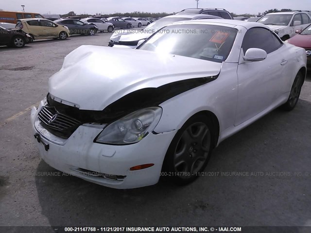 JTHFN45Y179011224 - 2007 LEXUS SC 430 WHITE photo 2