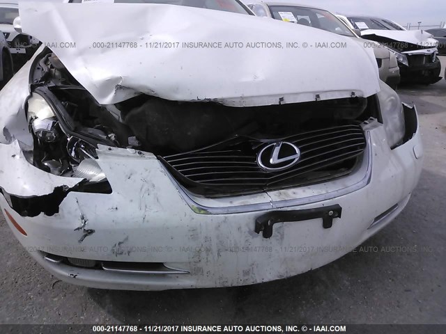 JTHFN45Y179011224 - 2007 LEXUS SC 430 WHITE photo 6