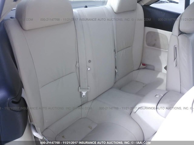 JTHFN45Y179011224 - 2007 LEXUS SC 430 WHITE photo 8