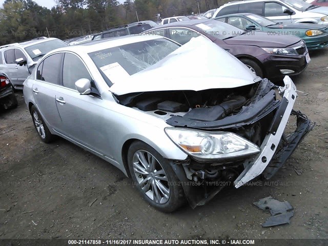 KMHGC4DF2AU105284 - 2010 HYUNDAI GENESIS 4.6L SILVER photo 1