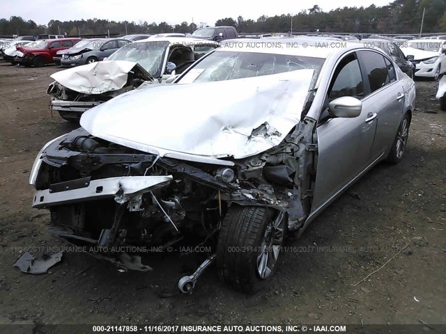 KMHGC4DF2AU105284 - 2010 HYUNDAI GENESIS 4.6L SILVER photo 6