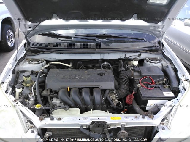 2T1KR30E37C626623 - 2007 TOYOTA COROLLA MATRIX XR SILVER photo 10