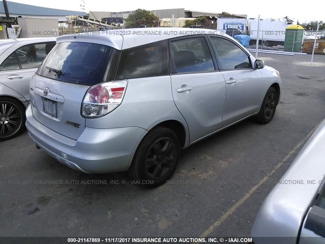 2T1KR30E37C626623 - 2007 TOYOTA COROLLA MATRIX XR SILVER photo 4