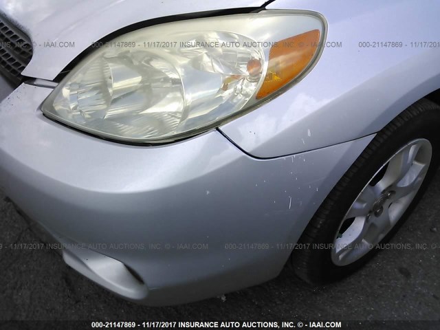 2T1KR30E37C626623 - 2007 TOYOTA COROLLA MATRIX XR SILVER photo 6