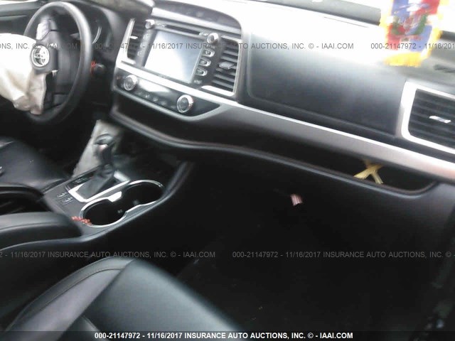 5TDJKRFH6FS222712 - 2015 TOYOTA HIGHLANDER XLE BLACK photo 5