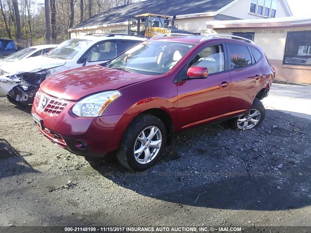JN8AS58V18W144441 - 2008 NISSAN ROGUE S/SL RED photo 2