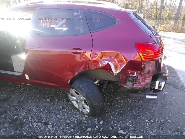 JN8AS58V18W144441 - 2008 NISSAN ROGUE S/SL RED photo 6