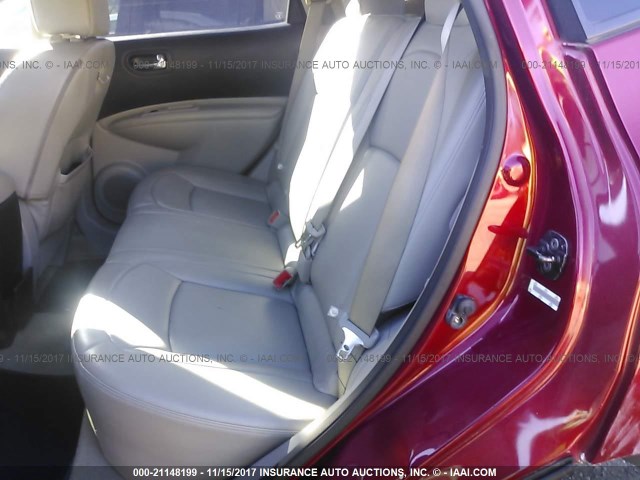 JN8AS58V18W144441 - 2008 NISSAN ROGUE S/SL RED photo 8