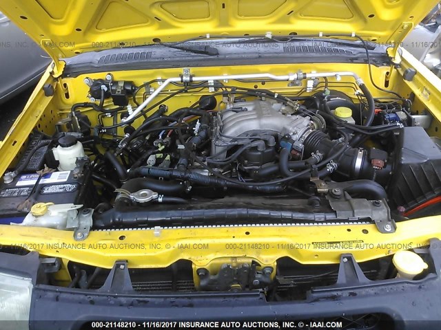 5N1ED28Y71C568919 - 2001 NISSAN XTERRA XE/SE YELLOW photo 10