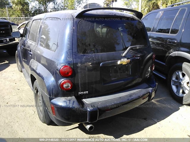 3GNDA13D18S617891 - 2008 CHEVROLET HHR LS BLUE photo 3