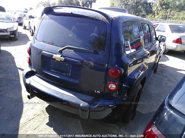 3GNDA13D18S617891 - 2008 CHEVROLET HHR LS BLUE photo 4