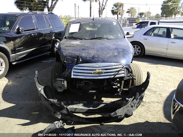 3GNDA13D18S617891 - 2008 CHEVROLET HHR LS BLUE photo 6