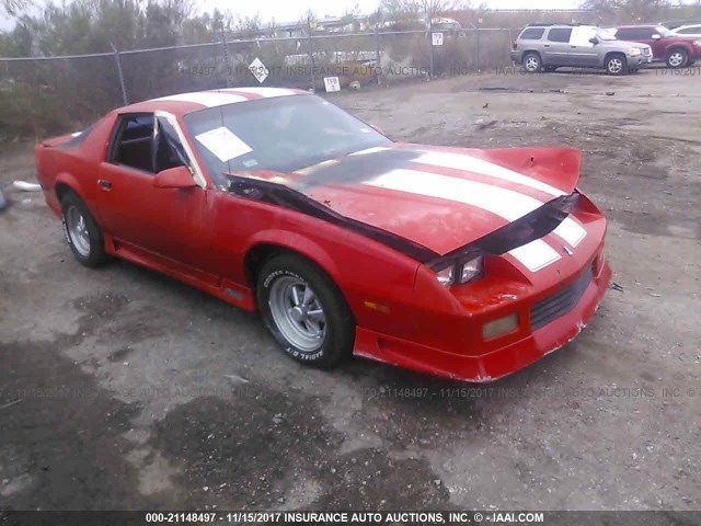 1G1FP23T9ML168319 - 1991 CHEVROLET CAMARO RS RED photo 1