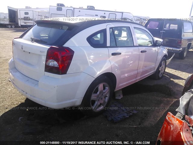 1B3HB48B28D655440 - 2008 DODGE CALIBER SXT WHITE photo 4