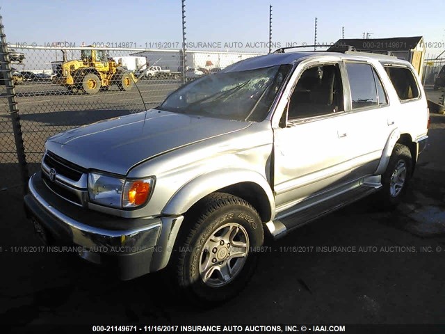 JT3GN86R420224528 - 2002 TOYOTA 4RUNNER SR5 SILVER photo 2