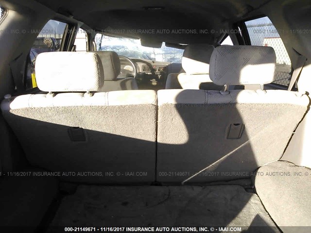 JT3GN86R420224528 - 2002 TOYOTA 4RUNNER SR5 SILVER photo 8