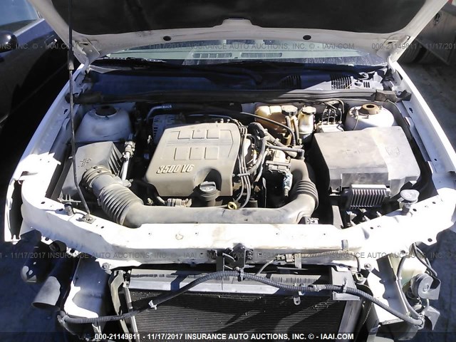 1G1ZT54835F209256 - 2005 CHEVROLET MALIBU LS თეთრი ფოტო 10