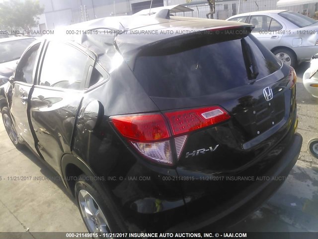 3CZRU5H55GM727967 - 2016 HONDA HR-V EX BLACK photo 3