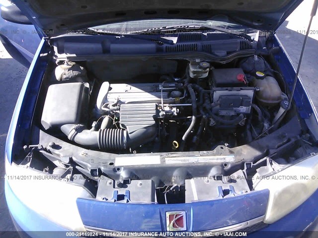 1G8AJ52F84Z170957 - 2004 SATURN ION LEVEL 2 BLUE photo 10