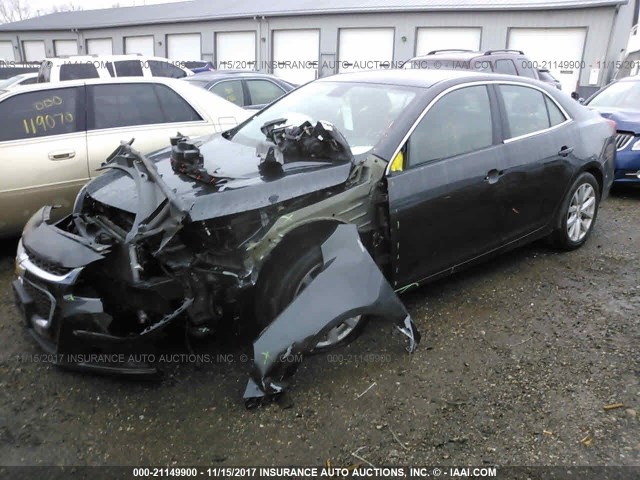 1G11E5SL9EF294828 - 2014 CHEVROLET MALIBU 2LT GRAY photo 2