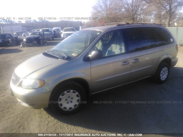 2C4GP24323R248593 - 2003 CHRYSLER TOWN & COUNTRY  BROWN photo 2