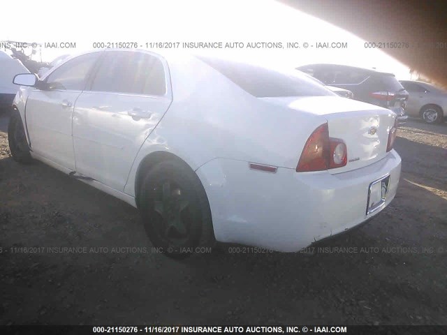 1G1ZA5EB8AF173039 - 2010 CHEVROLET MALIBU LS WHITE photo 3