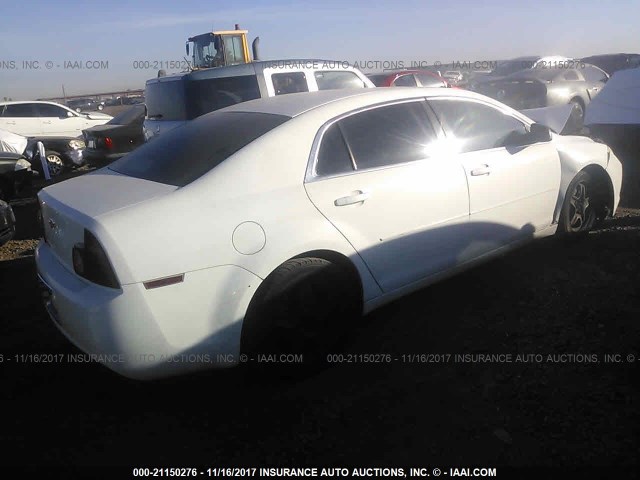 1G1ZA5EB8AF173039 - 2010 CHEVROLET MALIBU LS WHITE photo 4