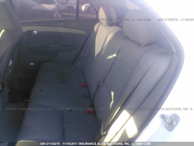 1G1ZA5EB8AF173039 - 2010 CHEVROLET MALIBU LS WHITE photo 8