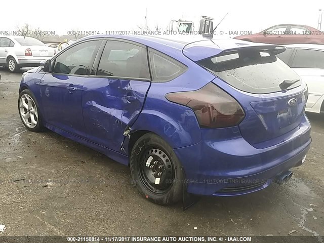 1FADP3L95EL241377 - 2014 FORD FOCUS ST BLUE photo 3