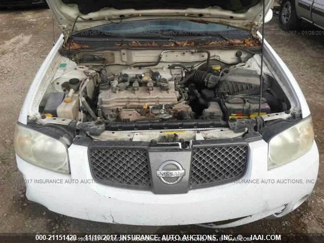 3N1CB51D85L559704 - 2005 NISSAN SENTRA 1.8/1.8S WHITE photo 10