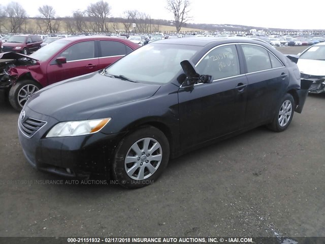 4T1BK46K68U576842 - 2008 TOYOTA CAMRY LE/XLE/SE BLACK photo 2