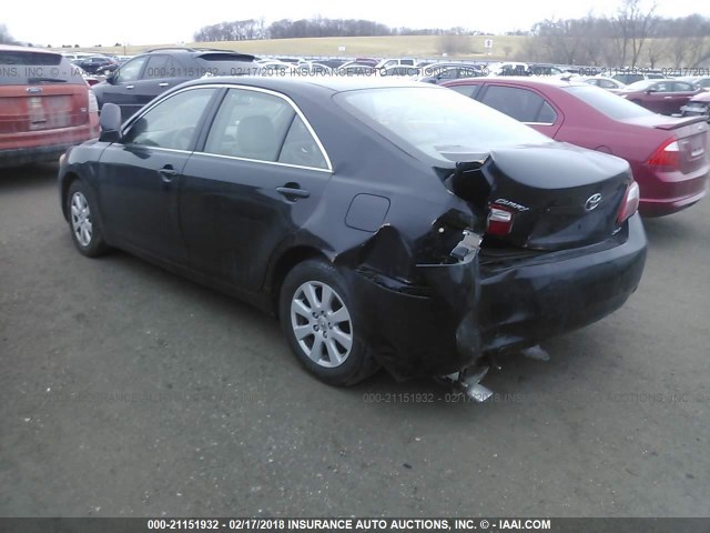 4T1BK46K68U576842 - 2008 TOYOTA CAMRY LE/XLE/SE BLACK photo 3