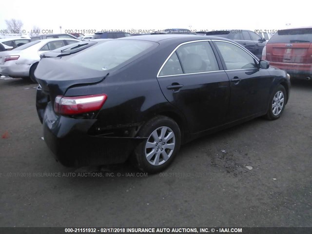 4T1BK46K68U576842 - 2008 TOYOTA CAMRY LE/XLE/SE BLACK photo 4