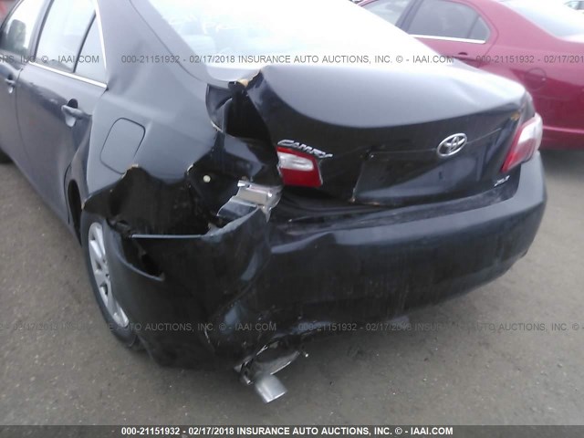 4T1BK46K68U576842 - 2008 TOYOTA CAMRY LE/XLE/SE BLACK photo 6