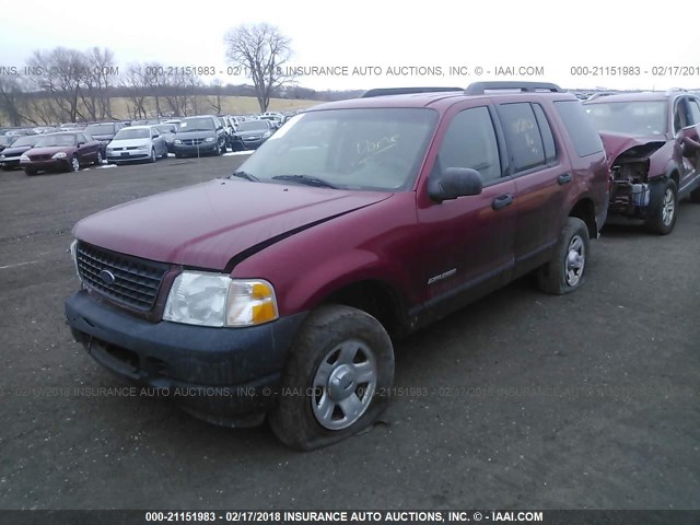 1FMZU72K15UA92122 - 2005 FORD EXPLORER XLS/XLS SPORT MAROON photo 2