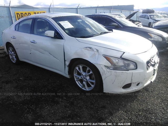 1N4AA5APXDC832045 - 2013 NISSAN MAXIMA S/SV WHITE photo 1