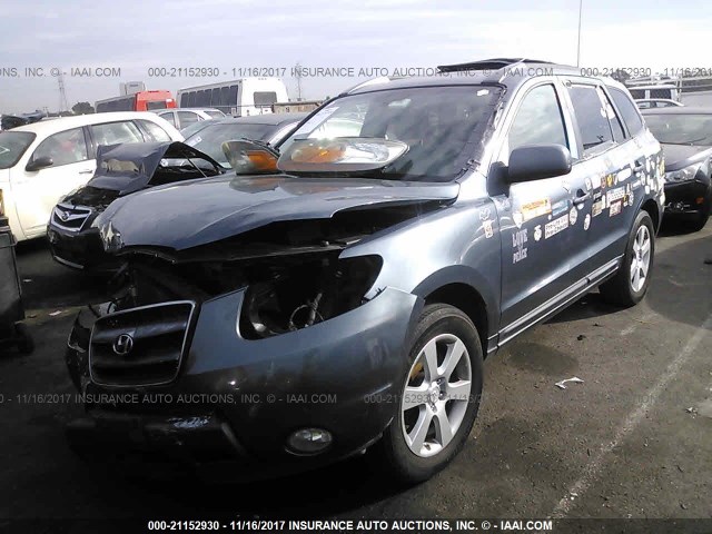 5NMSH13E87H030694 - 2007 HYUNDAI SANTA FE SE/LIMITED GRAY photo 2