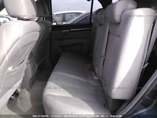 5NMSH13E87H030694 - 2007 HYUNDAI SANTA FE SE/LIMITED GRAY photo 8