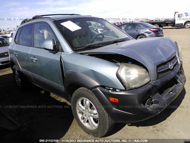 KM8JN12D56U410303 - 2006 HYUNDAI TUCSON GLS/LIMITED BLUE photo 1