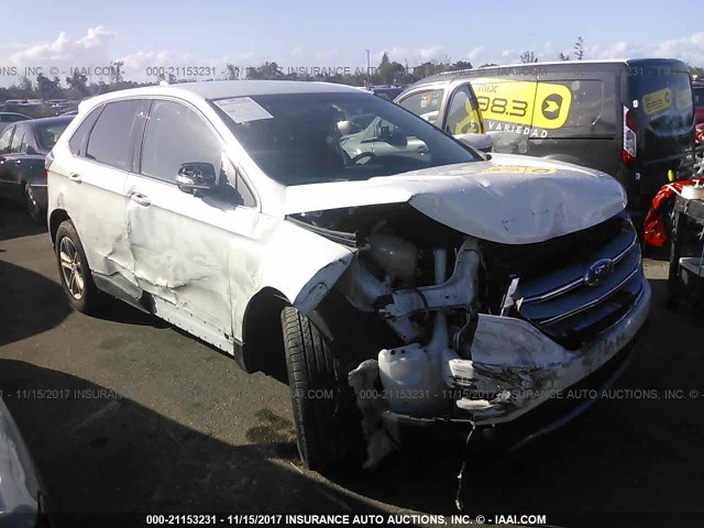 2FMPK3J83GBB02735 - 2016 FORD EDGE SEL WHITE photo 1