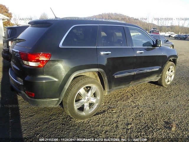 1J4RR5GT8BC562248 - 2011 JEEP GRAND CHEROKEE LIMITED BLACK photo 4