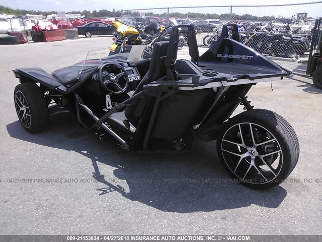 57XAAPFA3H8121457 - 2017 POLARIS SLINGSHOT SL BLACK photo 3