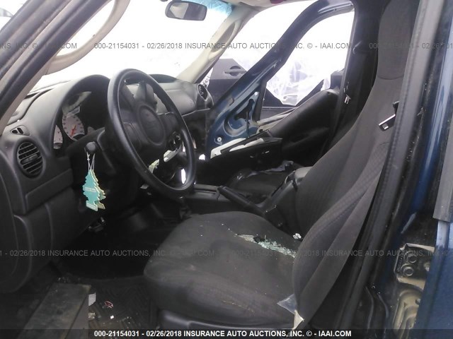 1J4GL48K73W514216 - 2003 JEEP LIBERTY SPORT/FREEDOM ლურჯი ფოტო 5