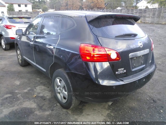 JN8AS5MV7BW681473 - 2011 NISSAN ROGUE S/SV/KROM BLACK photo 3