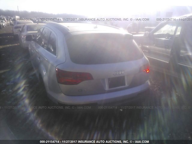 WA1AV74L57D008482 - 2007 AUDI Q7 4.2 QUATTRO SILVER photo 3